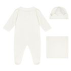 Ivory Scalloped Babygrow Gift Set, 1, hi-res