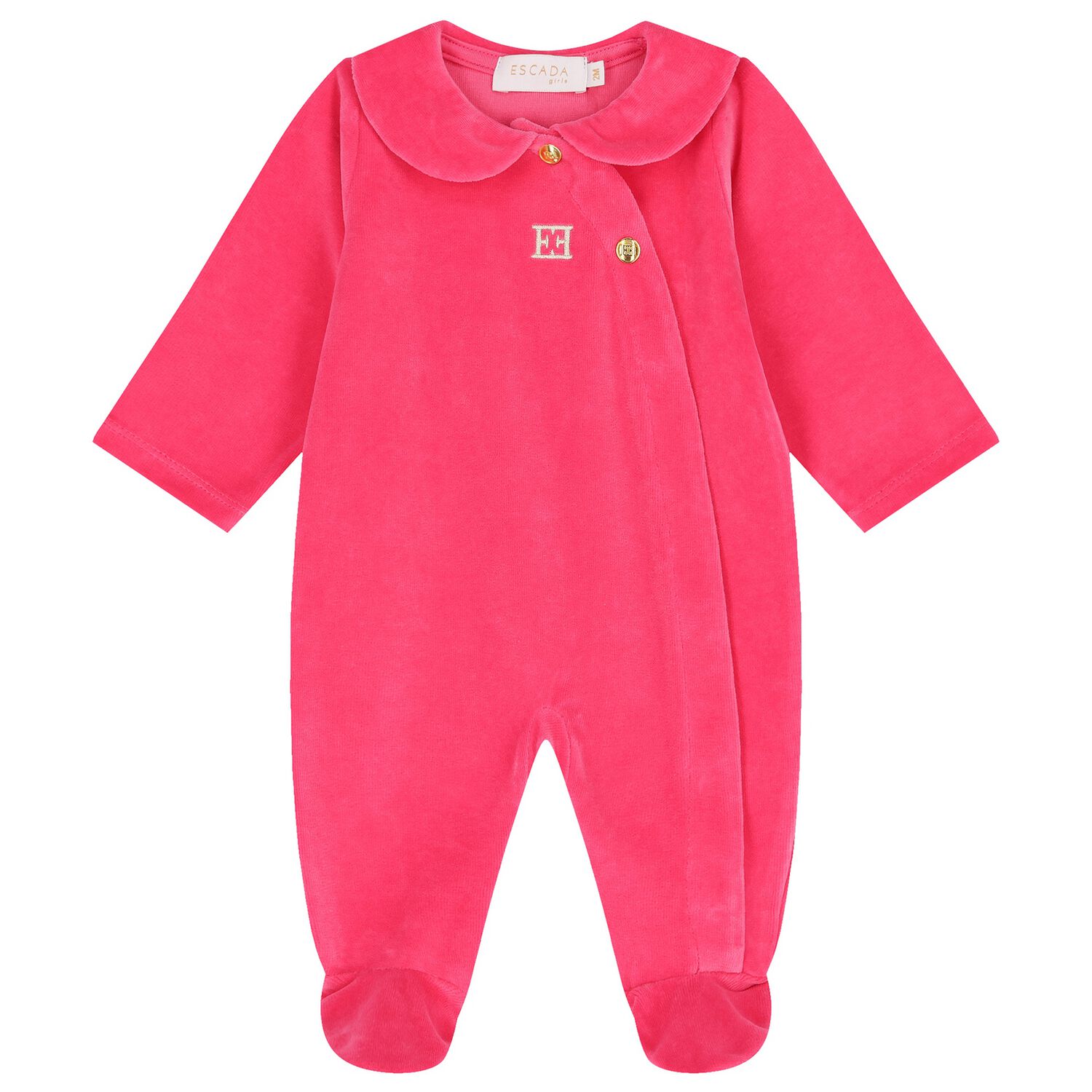 Baby Girls Pink Logo Babygrow, 3, hi-res