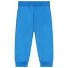 Younger Boys Blue Logo Joggers, 1, hi-res