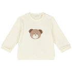 Ivory & Beige Faux Fur 3 Piece Tracksuit, 1, hi-res