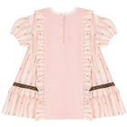 فستان بشعار تيدي باللون الزهري, 1, hi-res