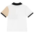 Boys White & Black Logo Shorts Set, 1, hi-res