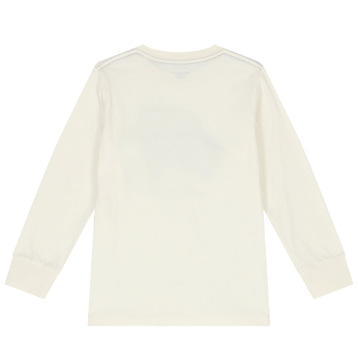 Boys Ivory Vintage Car Logo Long Sleeve Top, 2, hi-res image number null