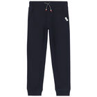 بدلة رياضية بالشعار باللون الكحلي للأولاد, 1, hi-res