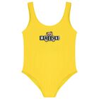 Girls Yellow Teddy Bear Logo Swimsuit, 3, hi-res