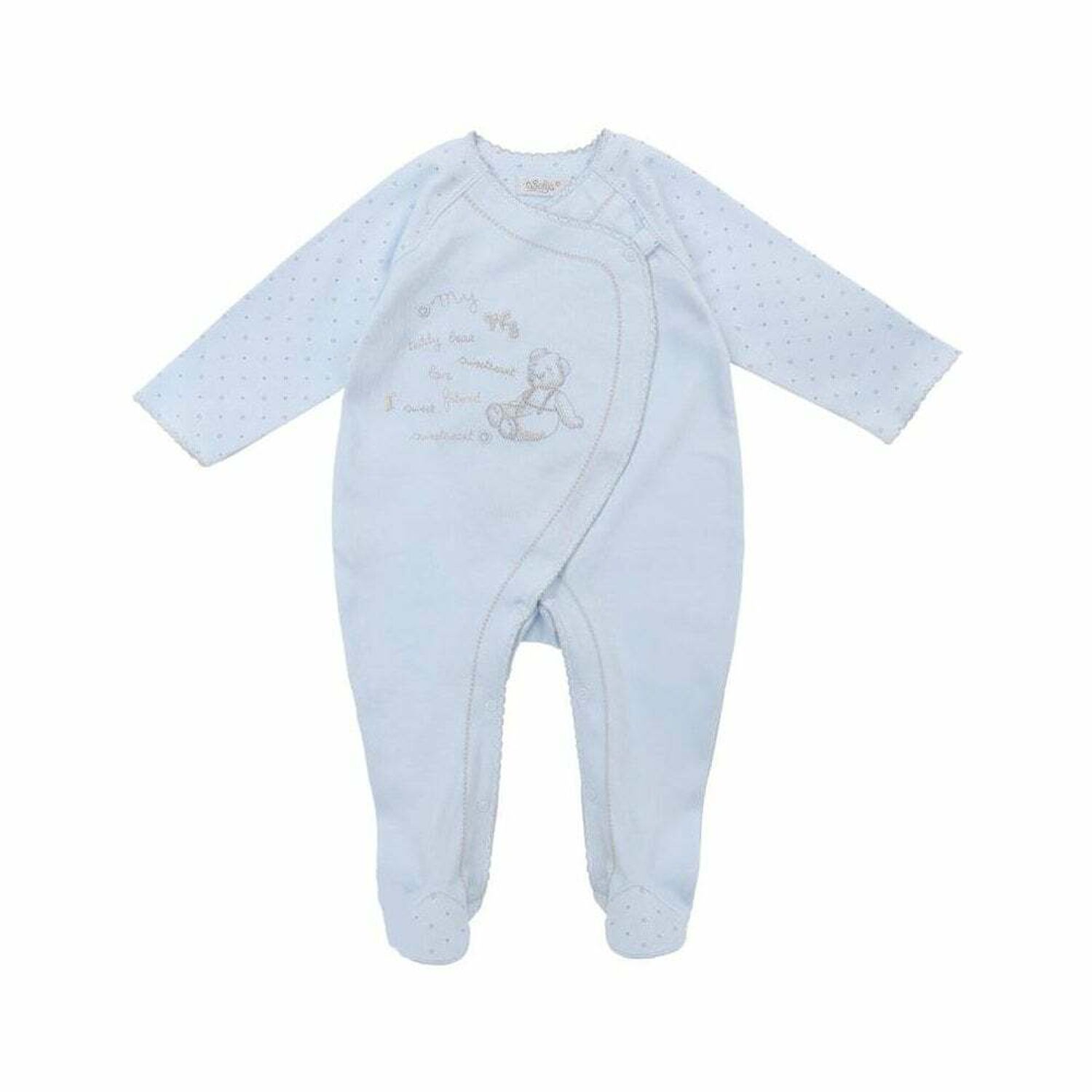 Boys Blue Babygrow, 1, hi-res