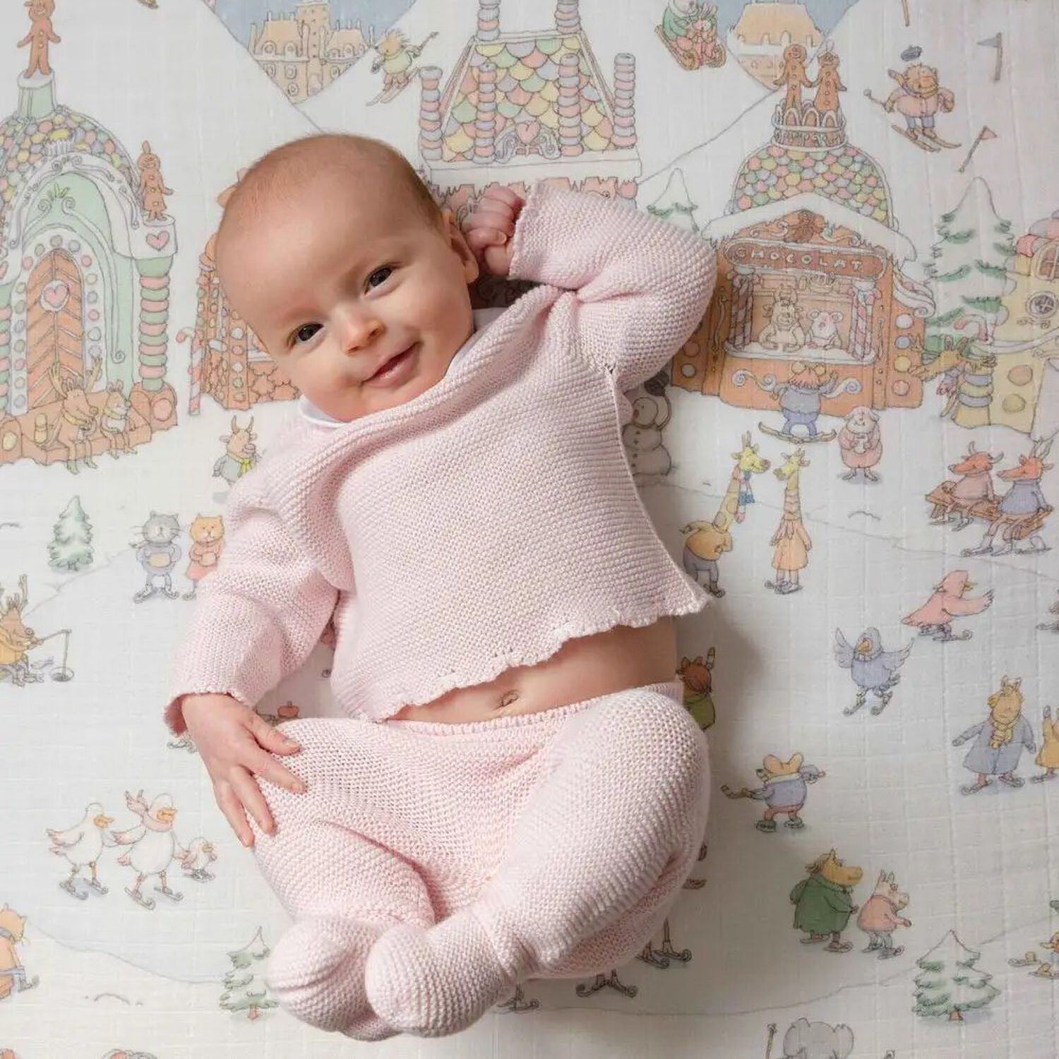 قماط بالشعار باللون الأبيض والأزرق للأطفال , 1, hi-res image number null