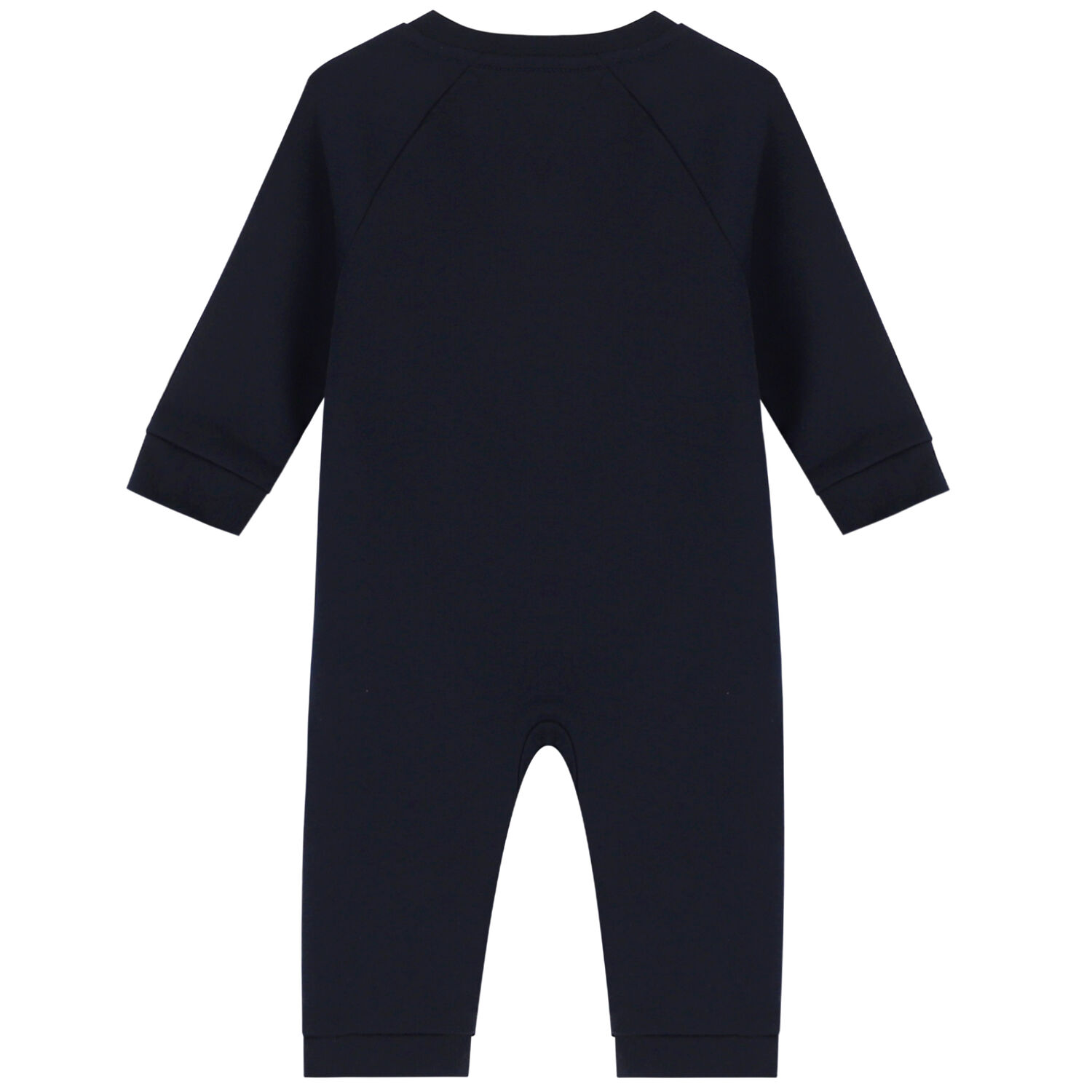 Baby Boys Navy Logo Romper, 1, hi-res