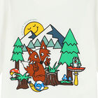 توب بأكمام بطبعة باللون العاجي للأولاد, 1, hi-res