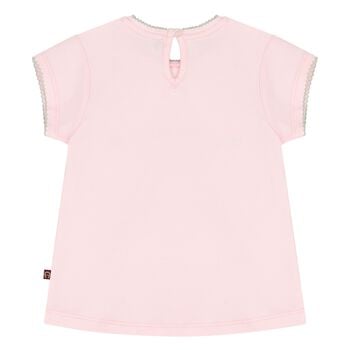 Younger Girls Pink Bag Logo T-Shirt
