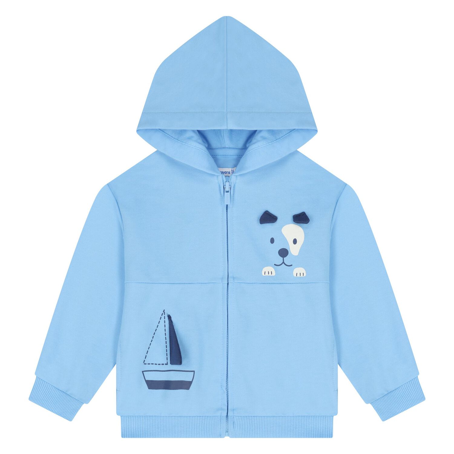 Younger Boys Blue & Navy Blue Tracksuit Set ( 3 Piece ), 1, hi-res