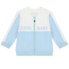 Baby Boys Blue & White Logo Tracksuit Set, 1, hi-res