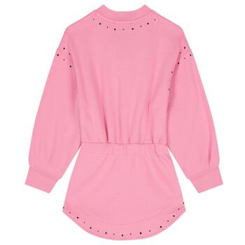 Girls Pink Logo Dress