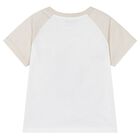 Baby Boys Ivory & Beige Leopard T-Shirt, 1, hi-res