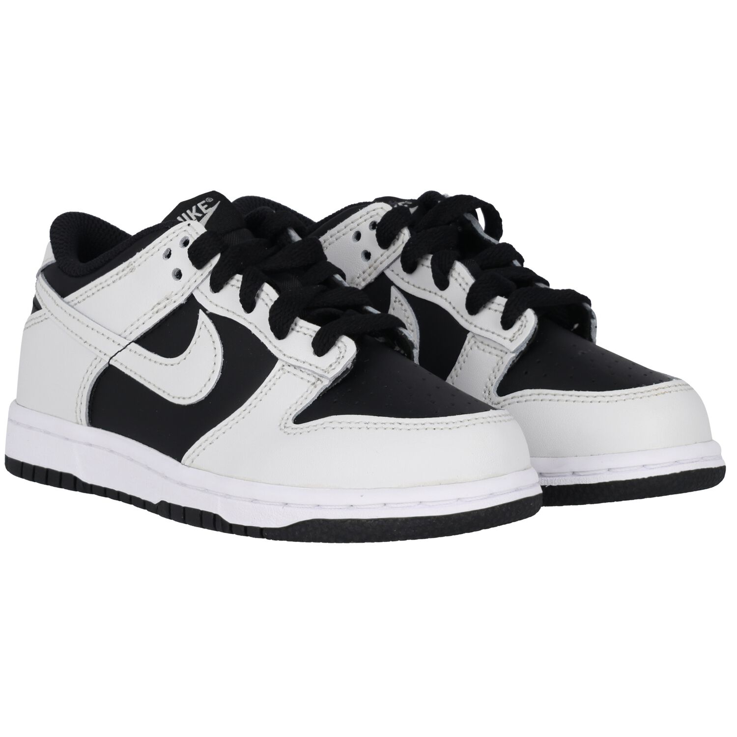 Black & Grey Dunk Low Trainers, 4, hi-res