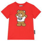 Red Teddy Bear Logo T-Shirt, 1, hi-res