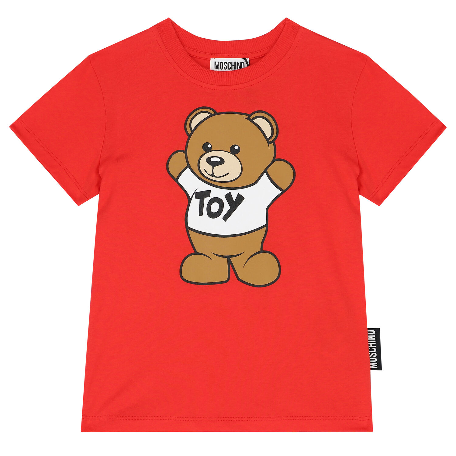Red Teddy Bear Logo T-Shirt, 1, hi-res image number null
