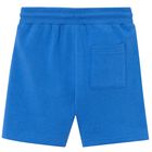 Boys Blue Logo Shorts, 10, hi-res