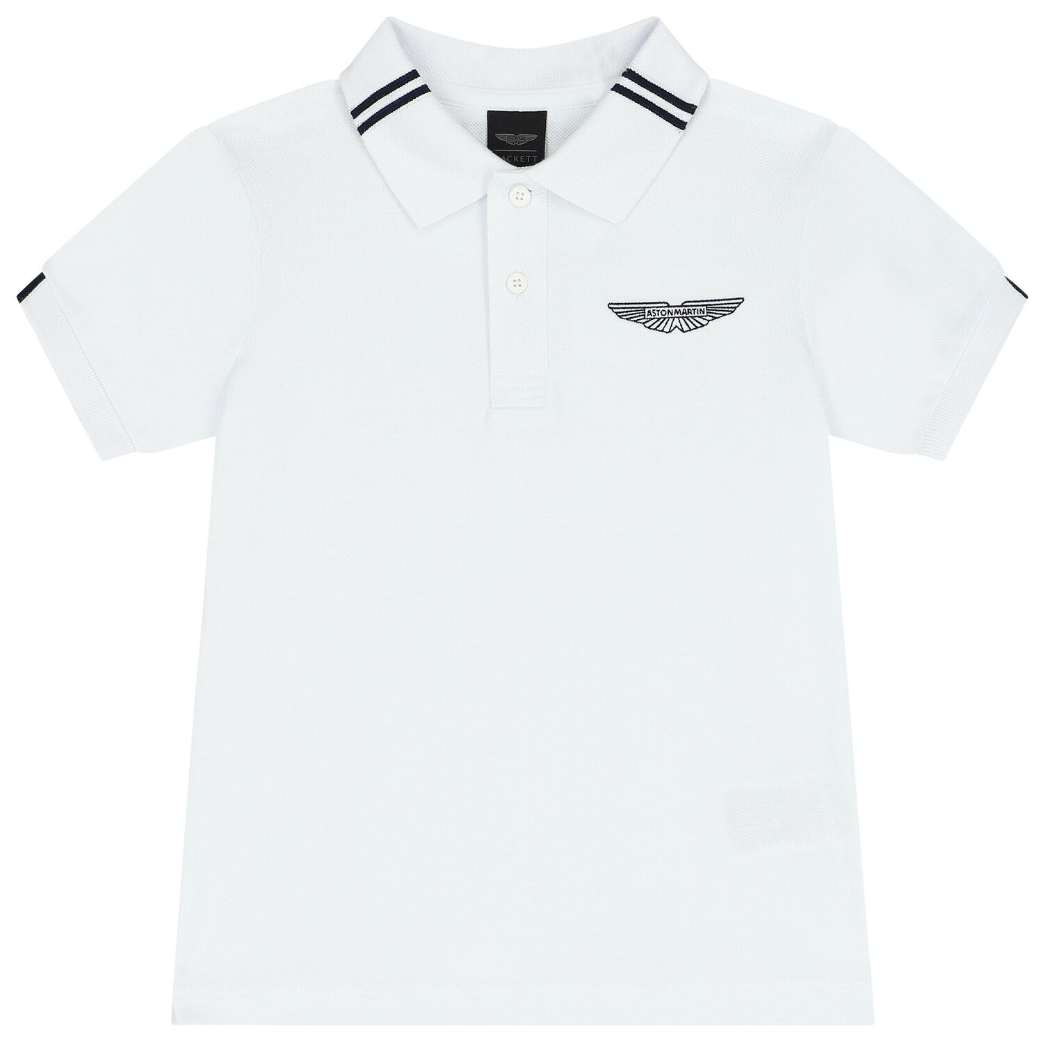 Boys White Logo Polo Shirts, 1, hi-res image number null
