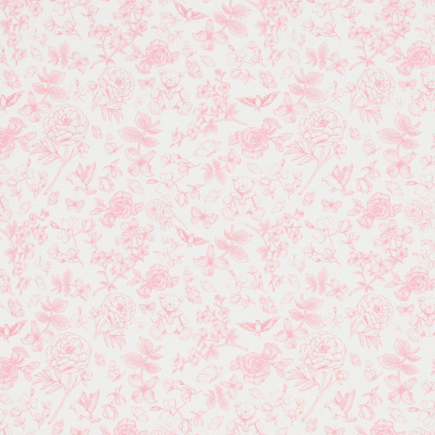 بطانية توال دي جوي باللونين الأبيض والوردي للبنات, 1, hi-res image number null