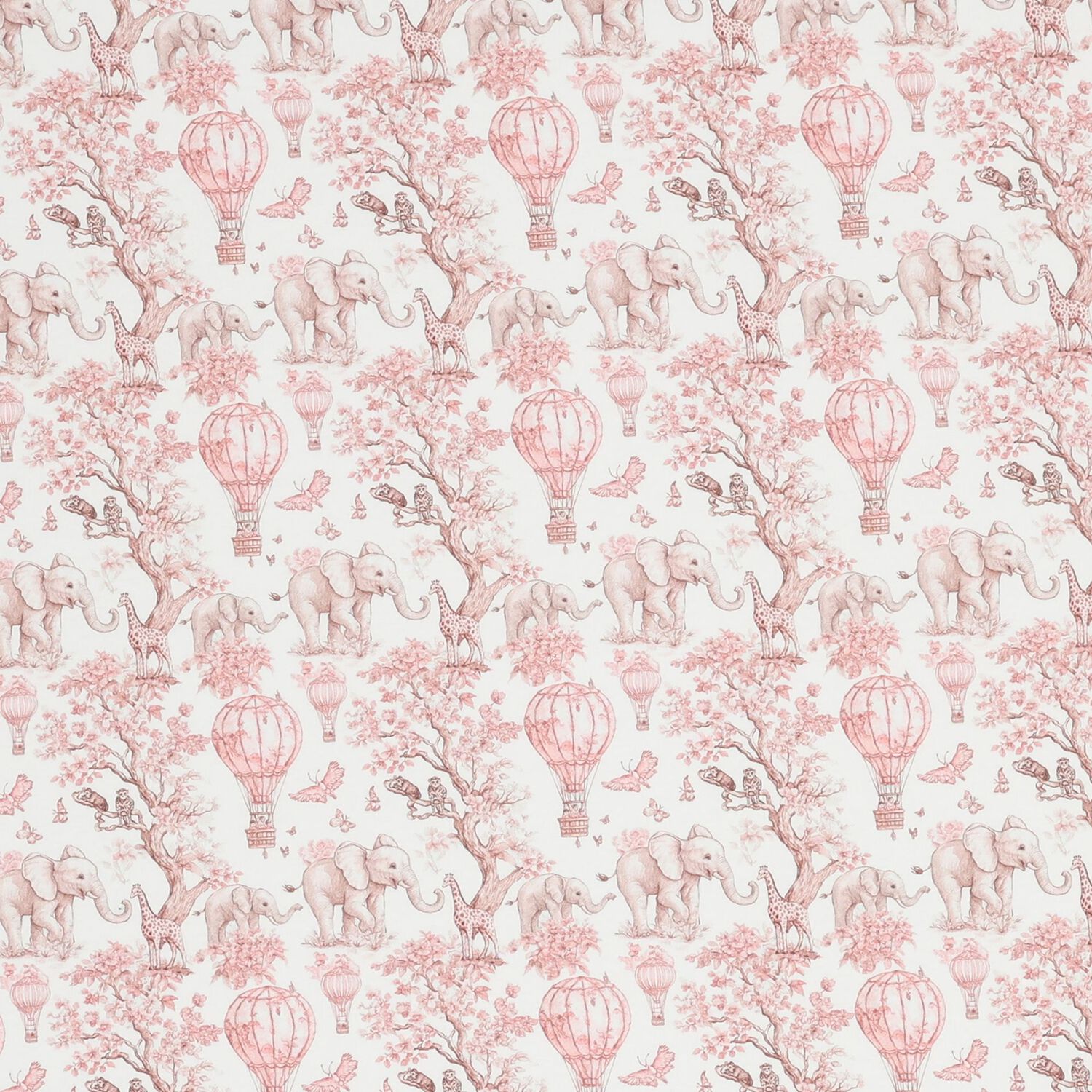 Baby Girls White & Pink Africa Blanket, 1, hi-res image number null
