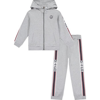 Boys Grey Logo Tracksuit