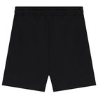 Boys Black Logo Shorts, 1, hi-res