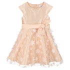 Girls Pink Floral Dress, 1, hi-res