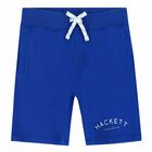 Boys Blue Logo Shorts, 1, hi-res