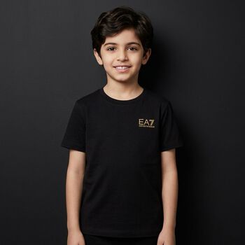 Boys Black Logo T-Shirt