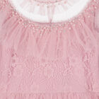 Girls Pink Ruffled Tulle Dress, 1, hi-res