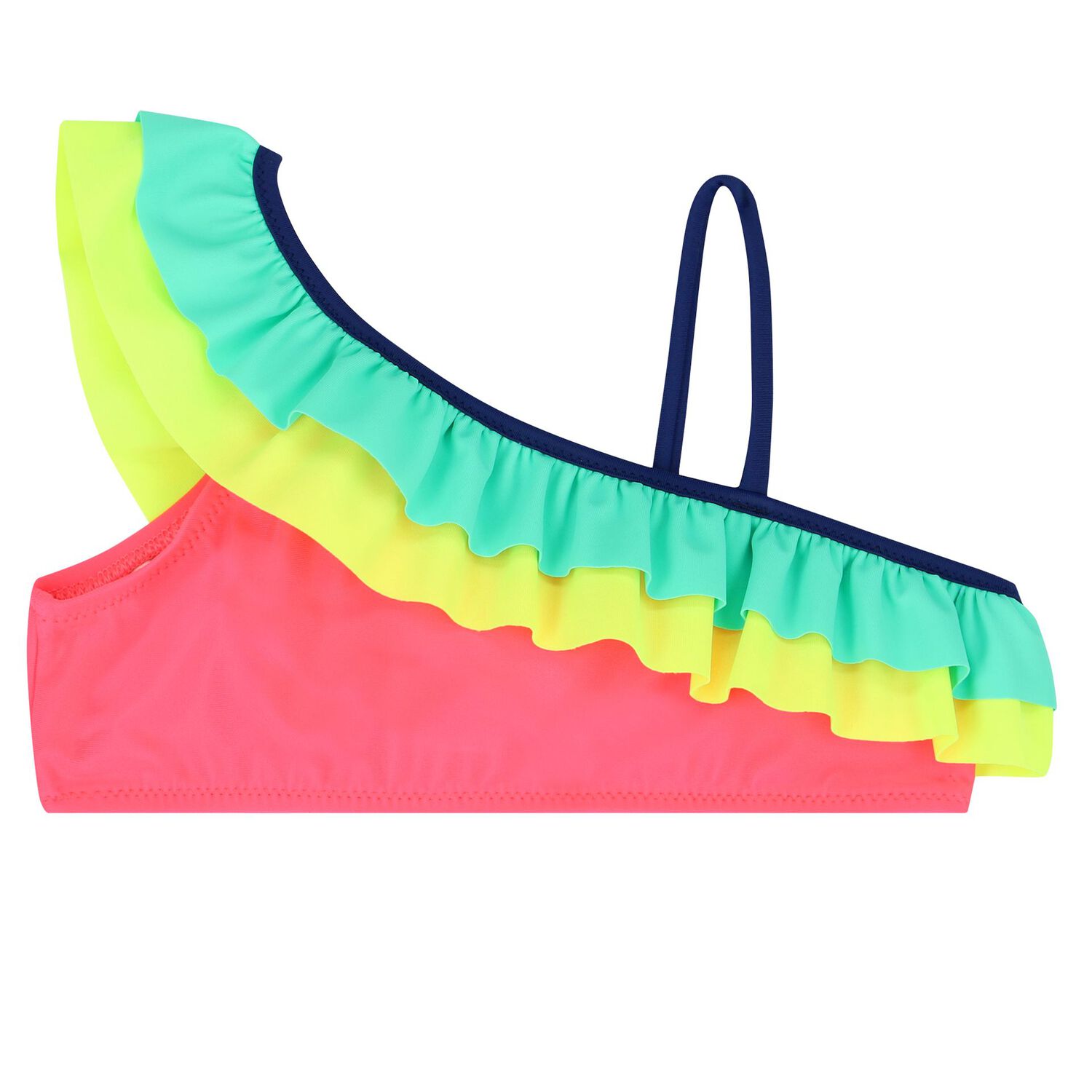Girls Multi-Coloured Frill Bikini, 1, hi-res image number null