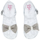 Girls Bow Jelly Sandals, 1, hi-res
