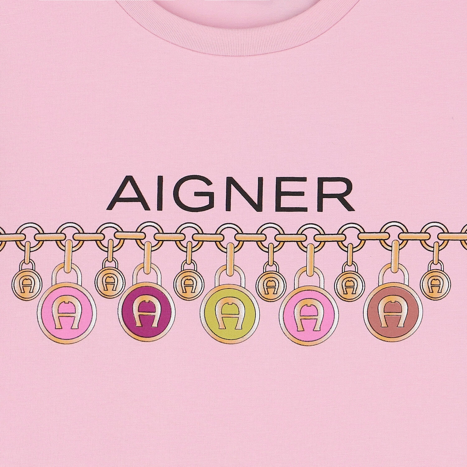 فستان بالشعار باللون الوردي, 1, hi-res