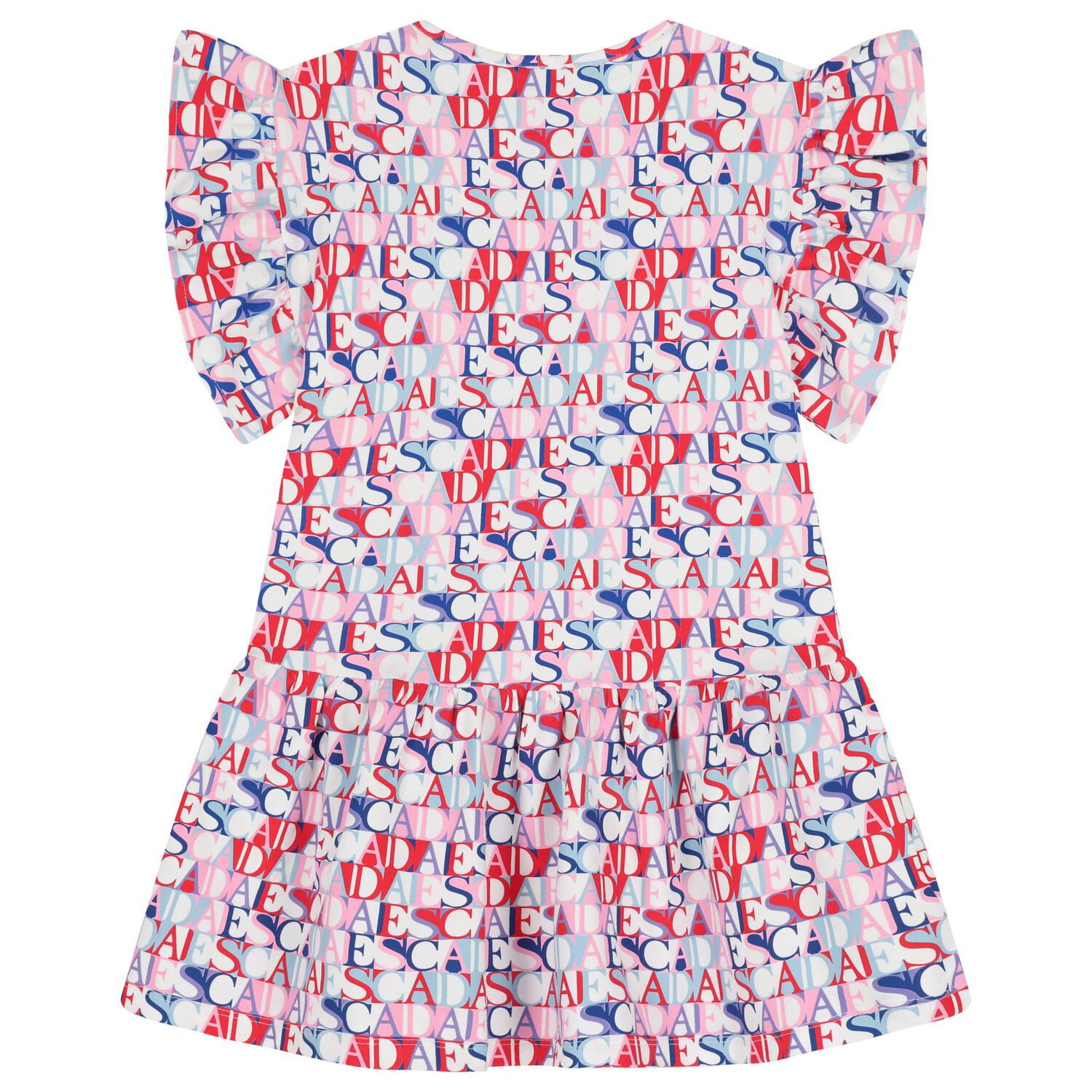 Girls Multi-Coloured Logo Dress, 1, hi-res