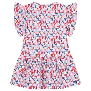 فستان بنات بالشعار متعدد الالوان 