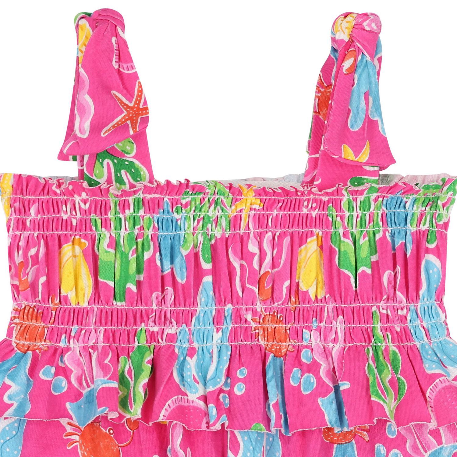 Younger Girls Pink Coral Playsuit, 1, hi-res image number null