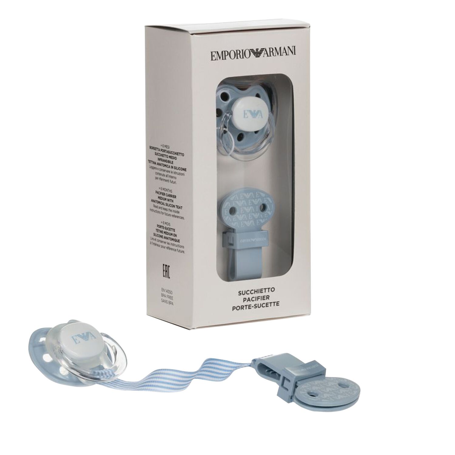 طقم دمية ومشابك للأولاد باللون الأزرق, 4, hi-res