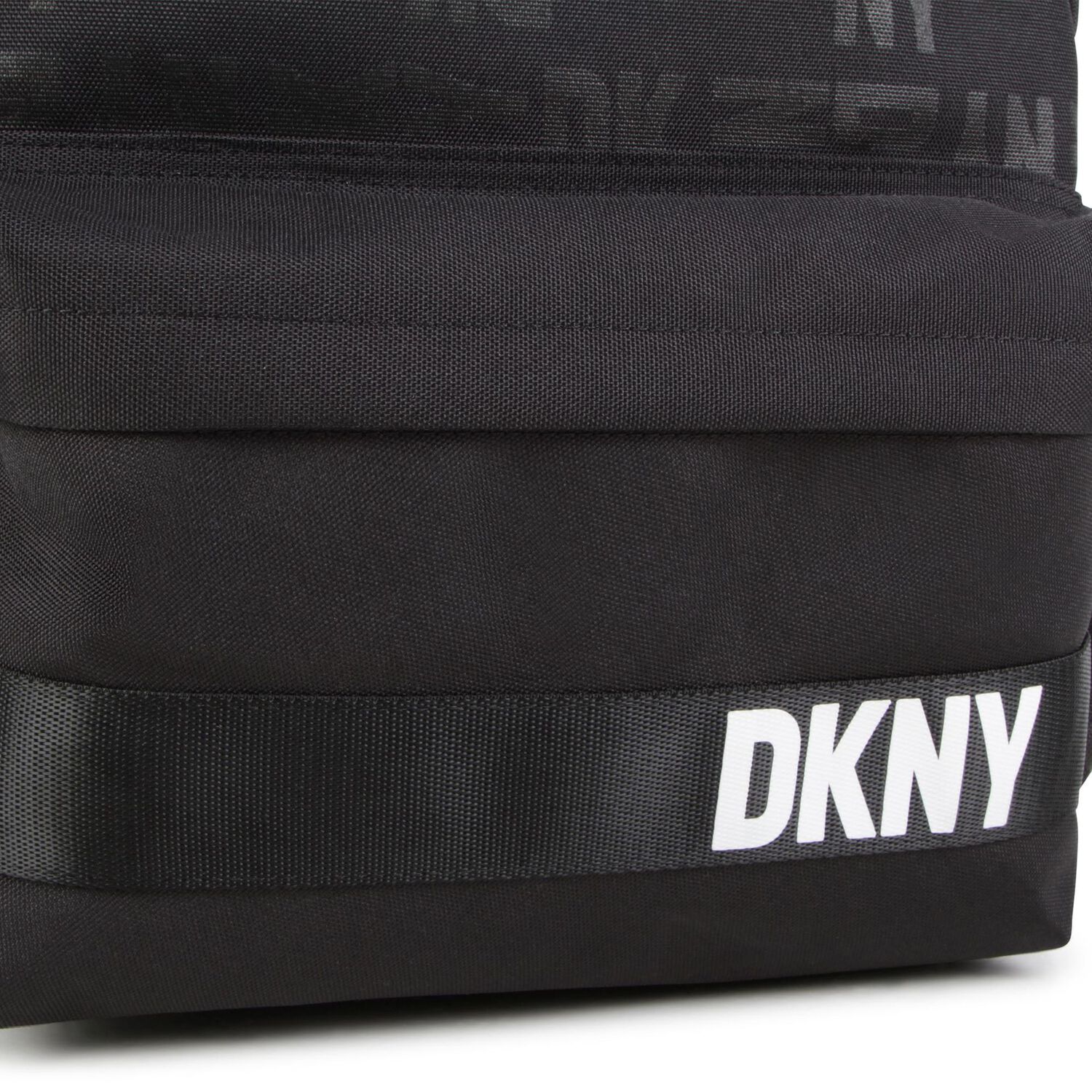 Black Logo Backpack, 1, hi-res