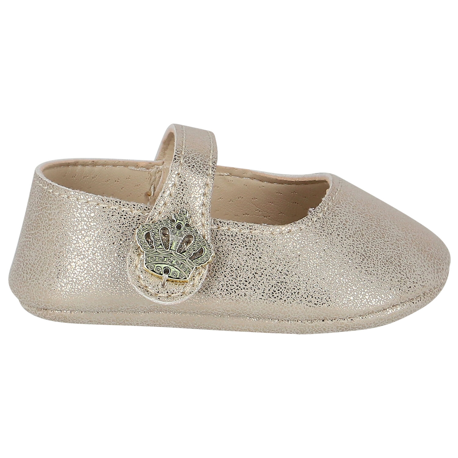 Baby Girls Gold Pre Walker Shoes, 1, hi-res image number null