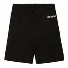 Boys Black Printed Shorts, 1, hi-res