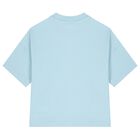 Boys Blue Teddy Bear Logo T-Shirt, 3, hi-res