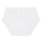 Baby Girls White & Blue Logo Tulle Dress Set, 1, hi-res