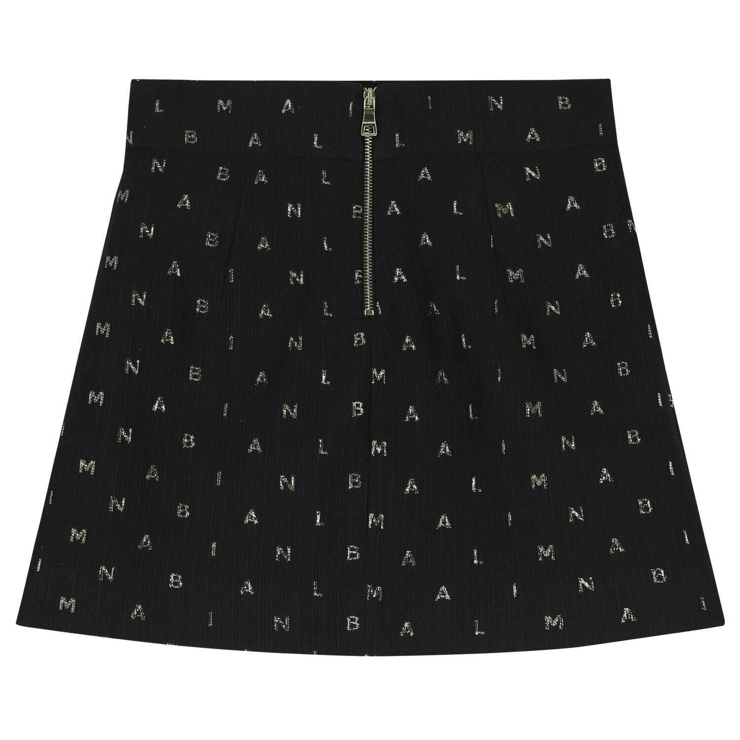 Girls Black & Gold Logo Skirt, 1, hi-res image number null