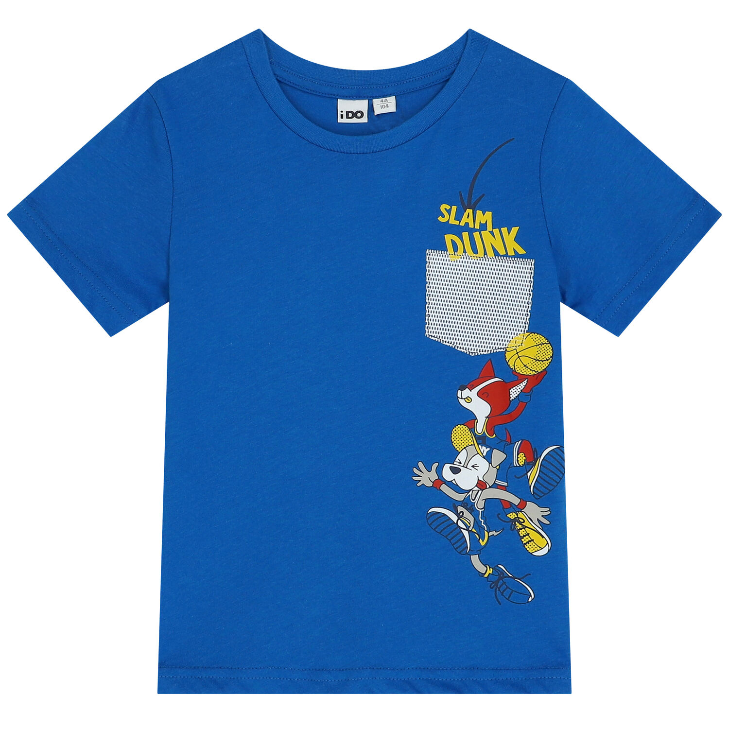 Boys Blue & Navy Blue Dogs Shorts Set, 3, hi-res