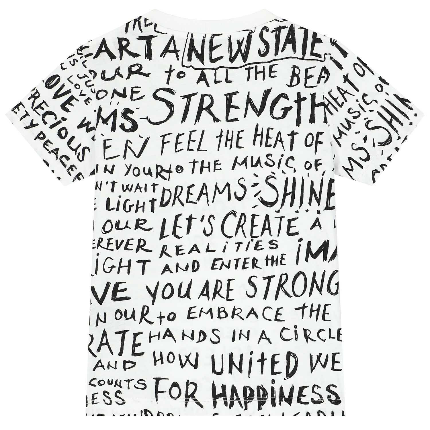 White & Black Logo T-Shirt, 1, hi-res