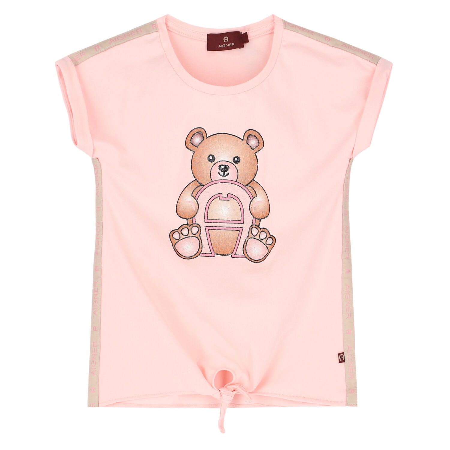 Girls Pink Logo T-Shirt, 2, hi-res image number null