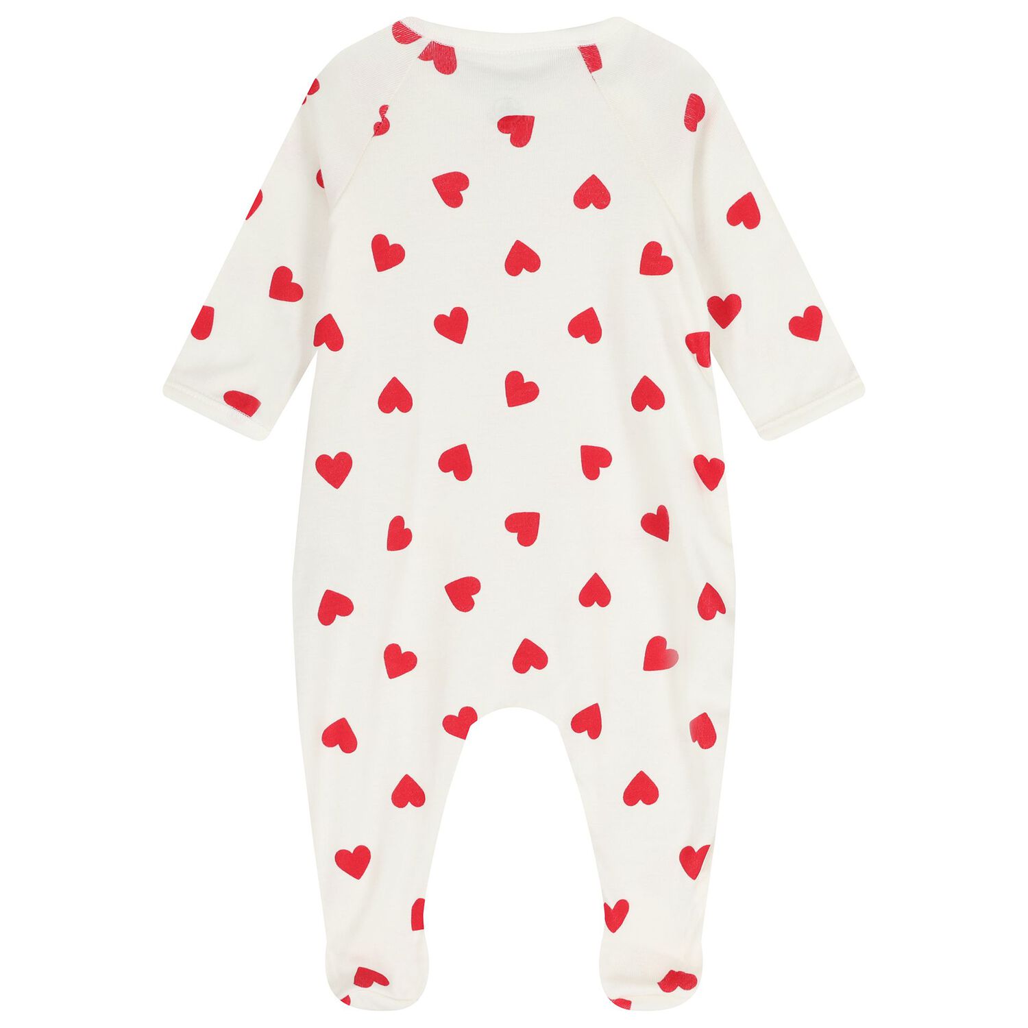 Baby Girls Ivory & Red Heart Babygrow Gift Set, 2, hi-res