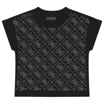 Girls Black Logo T-Shirt