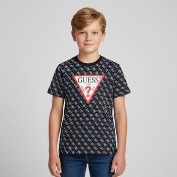 Boys Navy Blue Logo T-Shirt